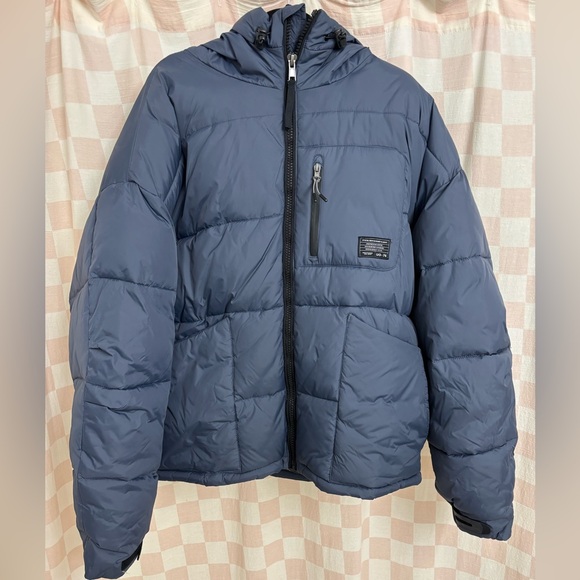 Urban Outfitters Navy Puffer Jacket - Picture 2 of 5